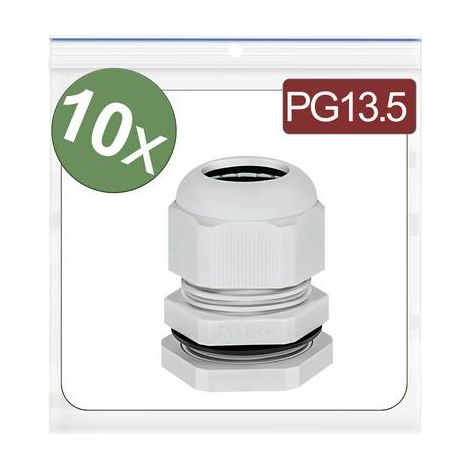 Quadrios 24CA394 Presse-étoupe PG13.5 Polyamide gris 10 pc(s)