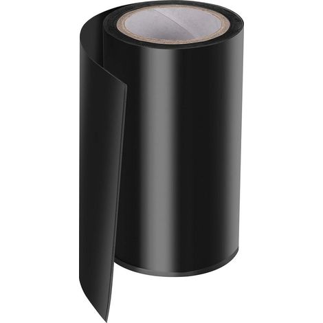 Bande d'étanchéité noire 10cm x 150cm – PVC avec revêtement TPE – Résistante sous l'eau pour réparations de piscines et tuyaux