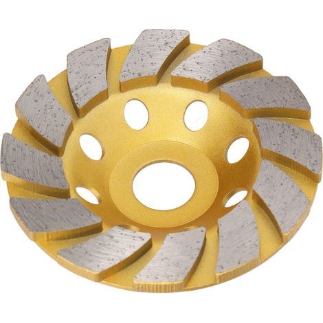 4-Zoll-Betonschleifscheibe, 12-Segment-Hochleistungs-Turbo-Reihen-Diamant-Topfpolierscheibe (1/5)