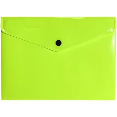 Cartella portadocumenti formato A5 in PP giallo neon