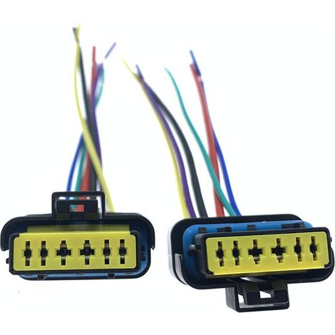 Connecteur de faisceau de câblage de feu arrière compatible avec Nissan Sunny, March, Qashqai, Teana, Sylphy, Venucia R30 -- JB1383-6P