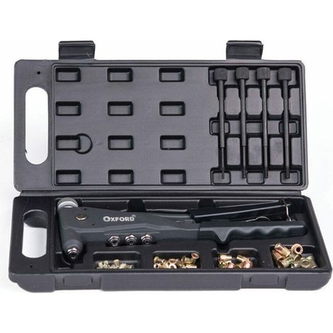 RIVETTATRICE PER INSERTI RIVETTI FILETTATI FILETTI 66 PZ M3 M4 M5 M6 10.5" (1/4)