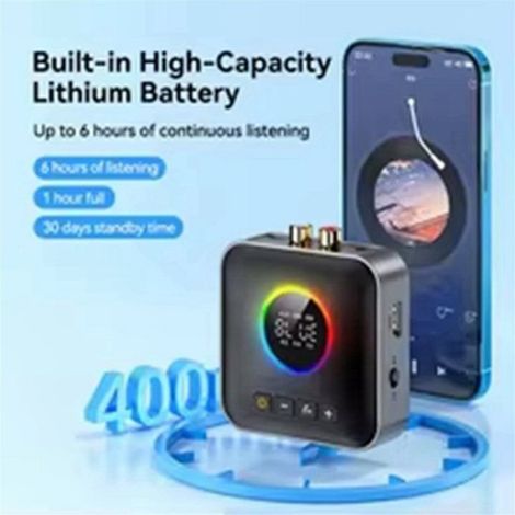 Émetteur-Récepteur Bluetooth - Version 6.0 - Modulateur FM - Entrée Aux 3,5 mm - Écran LED - Microphone Intégré - 1 Pièce (1/5)