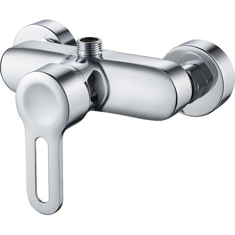 1 Mitigeur Douche Laiton Chromé Sortie Haute 1/2 Pouces Entrée G 1/2 Distance 150 mm Salle De Bain (1/5)