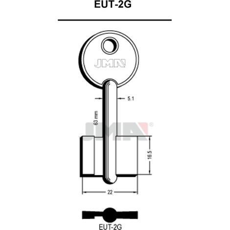 (10 u.) LLAVE EN BRUTO GORJA LATON