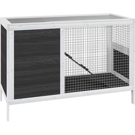 Maison Exclusive - Conigliera Grigia 103x44x69,5 cm in Legno Massello di Pino