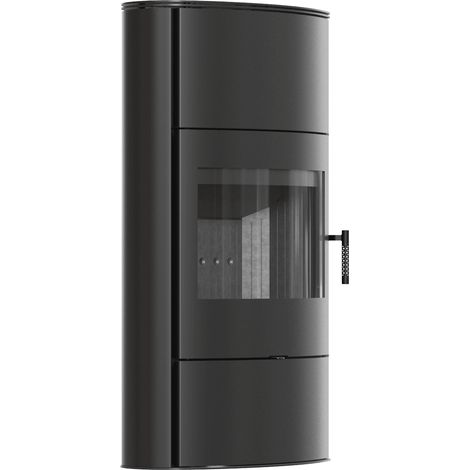 Kaminofen aus stahl KRATKI ROLLO/2/W 150 8 kW schwarz Verkleidung (1/5)