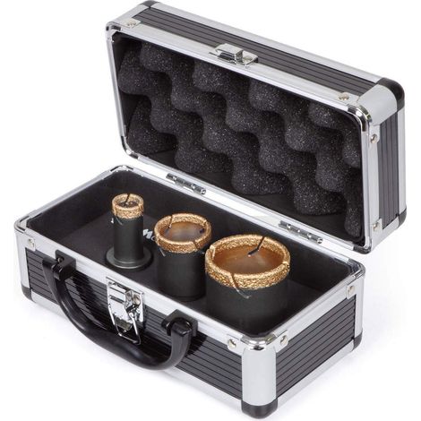 BOX WITH 3 DIAMOND CORE BITS DRY AND WET USE 1-1/6" 1-3/8" 2" MONTOLIT FSSIN-KIT
