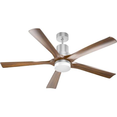 Ventilador de techo con led EOLO 5 palas de madera, 3000-4000-6000K (1/4)