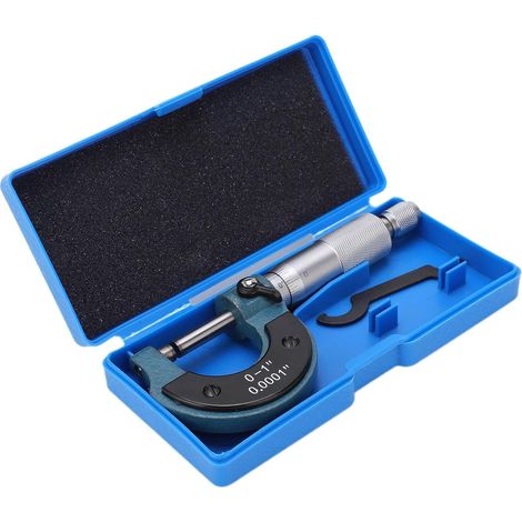 Micromètre Extérieur de 0,0001 Pouces, Outil de Mesure de Jauge Micrométrique 0-25mm/0-1 Pouce, Outil de Machiniste de Précision de qualité Professionnelle (1/5)