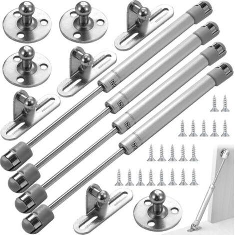 Assembleur4Pcs Vérin à Gaz Bras 200N, ressort amortisseurs à gaz d'origine, Pneumatique Verin Meuble Cuisine Hydraulique, pour Levage de Porte Armoire Meuble Cuisine Amortisseur charniè, Bras pneumati (1/4)