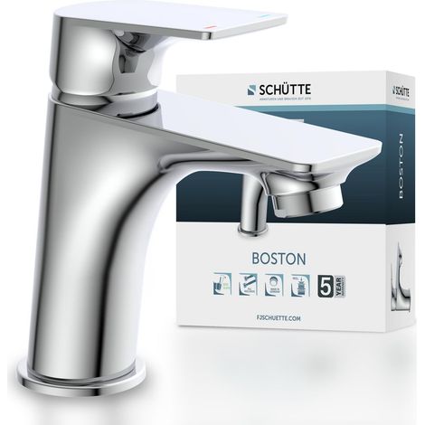 SCHÜTTE Wasserhahn Bad Einhebelmischer Badezimmer Badarmatur Waschtischarmatur Waschbecken Waschtischbatterie Modern 33210 (1/5)