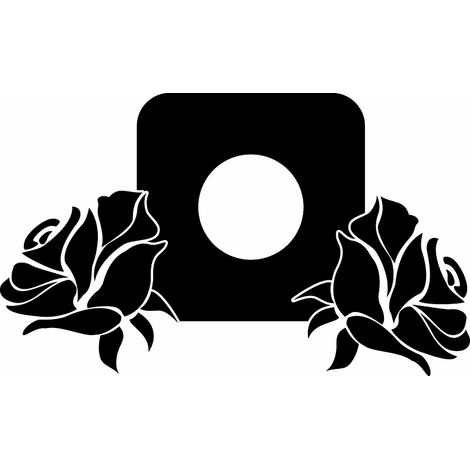 Adesivo protettivo per l'interruttore - Rosa singola (1/3)