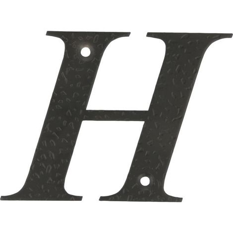 LETRA H-4" ACERO NEGRO (D - AMIG