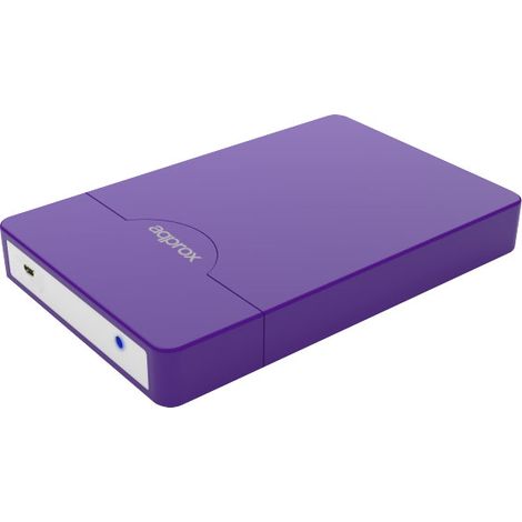 appHDD09P 2.5 Púrpura USB con suministro de corriente