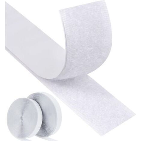 Ruban auto-adhésif double face ultra résistant 8 m x 20 mm x 2,5 m pour l'installation de cadres photo (blanc)
