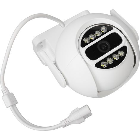 Caméra de surveillance sans fil 2MP avec vision nocturne HD, télécommande WiFi, alimentation CC 12V
