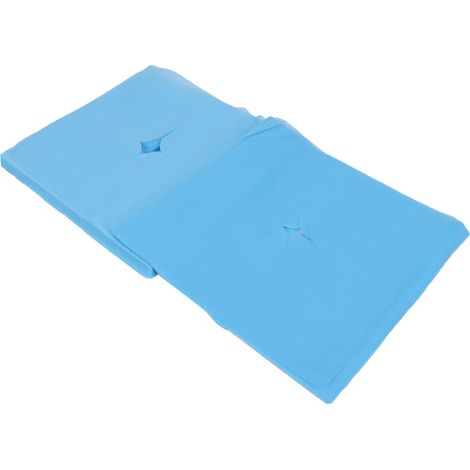 100 Coussinets de Visage Jetables avec Trou, Bleu, Haute Absorption, Respirants, Housses de Repose-Tête pour Salons de Beauté, Lot de 100 (1/5)