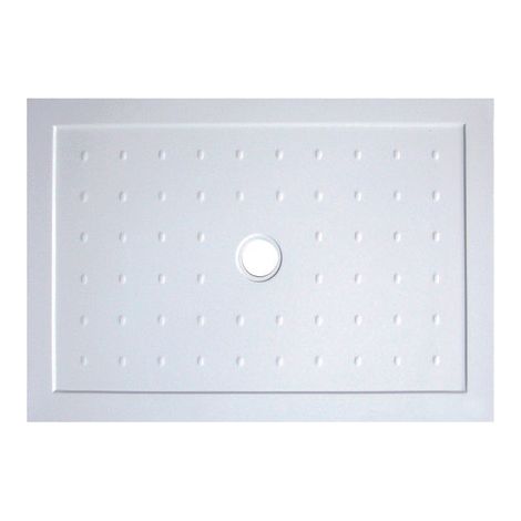 [JAMAIS UTILISE] ONDEE ZEN - Receveur de douche  SWIT - Antidérapant - 80x160cm - Béton - Blanc - Extra-plat (1/3)