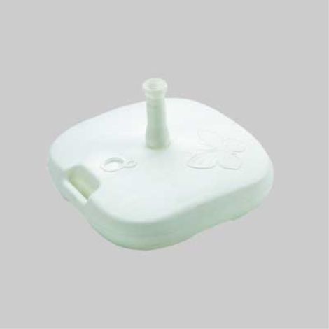 Base per ombrellone cm 44x44x12h - col. bianco PRO GARDEN
