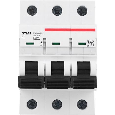 Miniatur-3-poliger Leitungsschutzschalter GYM9-C65 400VAC 6A - Hohe Qualität und Sicherheit (1/5)