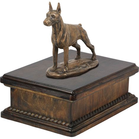 Doberman, Dobermann I - urne funéraire pour chien, urne classique avec statuette, urne élégante ornée d'un chien par Art-Dog (1/5)