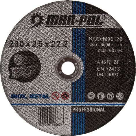 Disque à tronçonner pour acier 230 x 2,5 mm, 1 pièce MAR-POL M08126 (1/3)