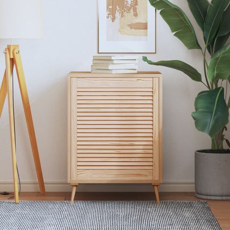 Porte d'armoire à lattes, 69 x 59,4 cm, en pin massif