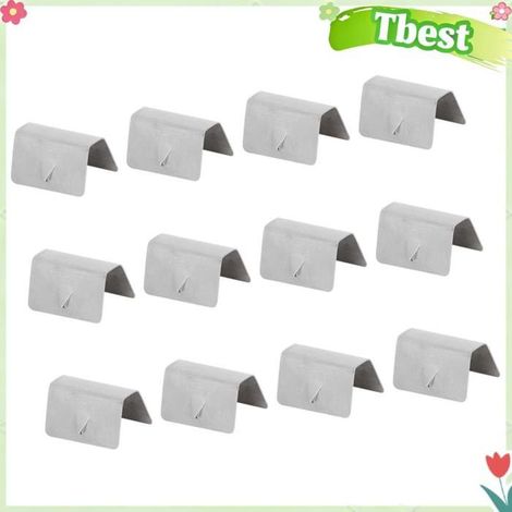 12pcs Voiture Verre Pluie Déflecteur en Acier Inoxydable Clips de Fixation pour Heko G3 SNED (1/4)