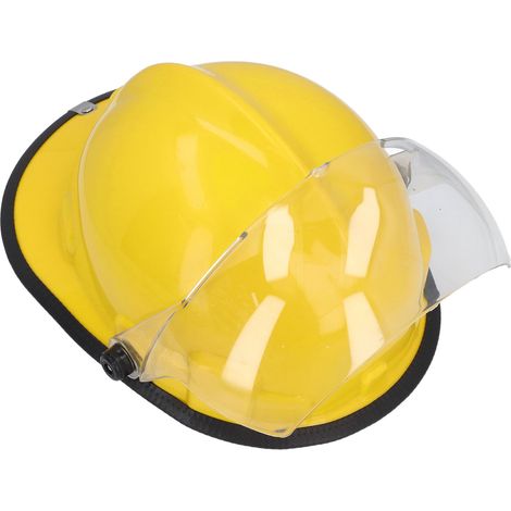 Casque de pompier avec visière faciale, ignifugé, réglable, résistant aux chocs, protection intégrale de la tête. (1/5)
