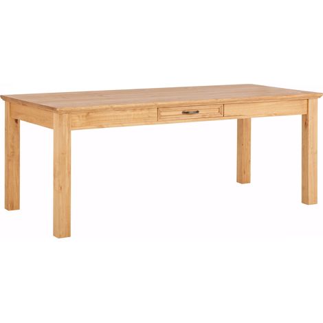 Selma-Table à manger 180 cm avec 1 tiroir en pin (1/5)