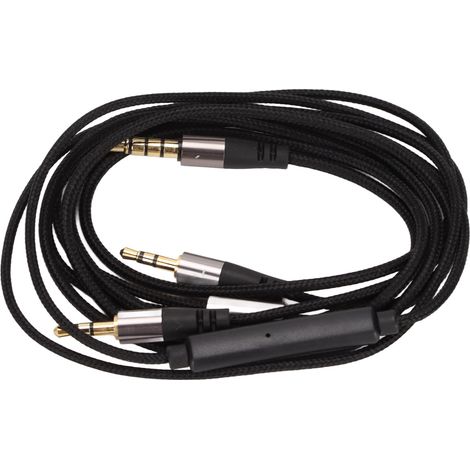 Câble de remplacement OFC pour casque audio Master Tracks HD V8/V10/V12/X3 : câble de 3,5 mm vers double prise 2,5 mm. (1/5)