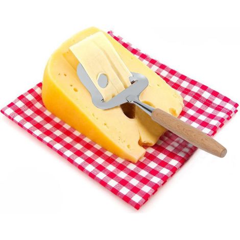 Râpe à fromage à manche en bois, râpe à fromage en acier inoxydable, râpe à beurre plate, ustensiles de cuisine (1/5)