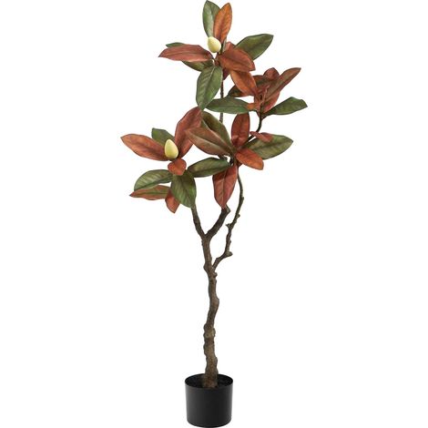 Magnolia artificiel de 10 cm en pot plastique (1/4)