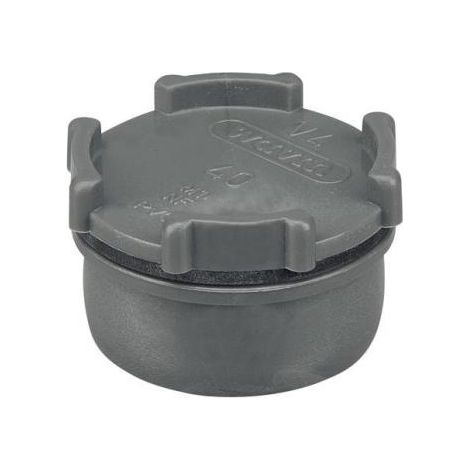 Wavin – Raccord d'évacuation PVC D40 – Joints EPDM – Assemblage emboîture mâle à coller – 3025980