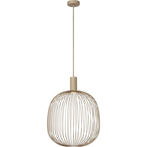 Lampe pendante Ø 40cm Esterel mini GU10 marron sable - 21446/40/41 (1/2)