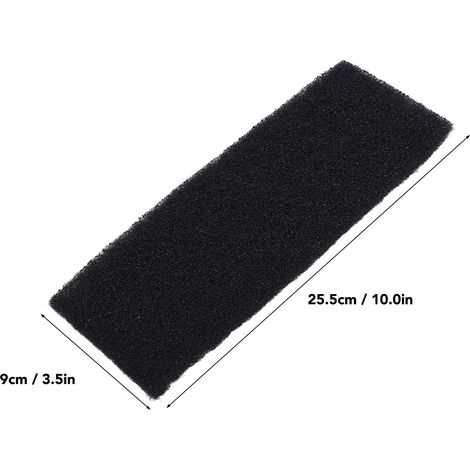 Ortviai Filtres pour pales de ventilateur mural – 5 pièces, charbon actif auto-adhésif, dimensions 25,5 x 9 cm (1/4)