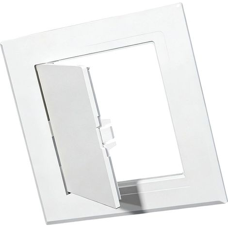 Correcteur de trou de réparation ABS avec porte à charnière et texture lisse qui mélange la plupart des couleurs murales Blanc ABS Access Door (1/5)