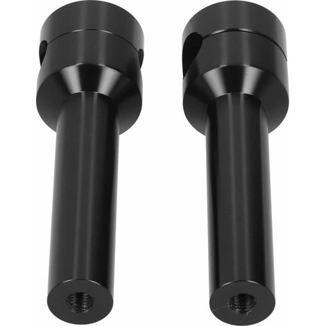 25-mm-Lenkerhalterung, Riser-Adapter-Kit, 2-teilig, Aluminium, Motorradhalterung, schwarz, Zubehör zur individuellen Gestaltung (1/5)