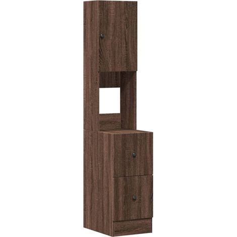 Maison Exclusive - Mobile da Cucina Rovere Marrone 35x50x180 cm Legno Multistrato