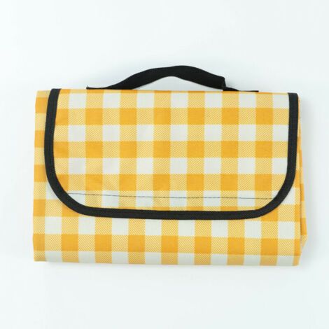 Couverture de Pique-Nique Couverture de Plage Tapis de Pique-Nique Couverture de Camping imperméable Anti-Sable pour Famille Amis Plage Camping Voyage Utilisation (150 200, Jaune),Les tapis de pique- (1/5)
