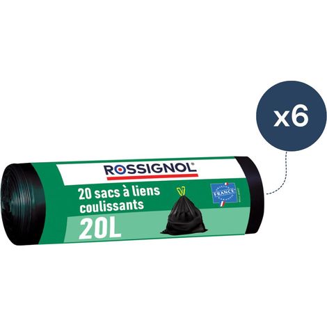 Lot de 10 sacs-poubelle 50L Fabriqué en France - BAGY ROSSIGNOL