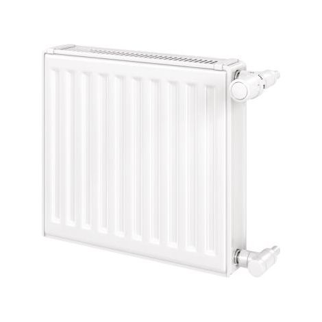 Radiateur eau chaude horizontal 1028W, H.60 x l.60 cm, type 22, Reggane 3010 Compact - Finimetal (1/2)