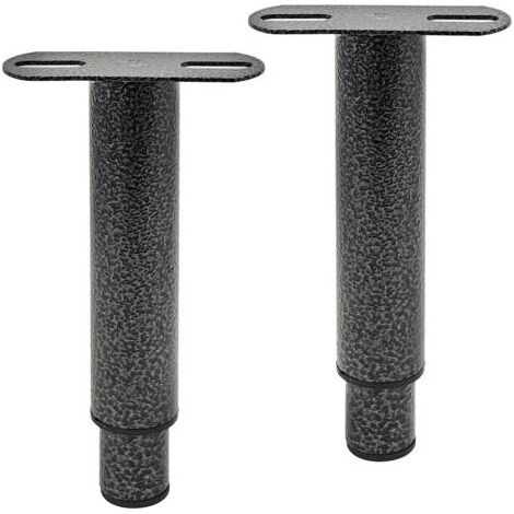 Pied De Lit, Pieds De Sommier, Lot De 2 Pied De Lit Liaison MéTal RéGlables En MéTal Pieds Pour Sommier, TrèS RéSistants Convient Pour Lattes Universel Sommier MéTal, Armoire, Canapé 18 à 33Cm (Gris) (1/4)