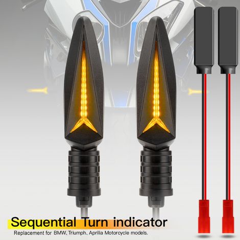 Indicatori di direzione a LED di ricambio per motociclette, compatibili con BMW, Aprilia e Triumph. (1/5)