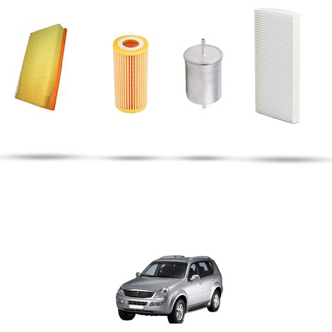Kit tagliando 4 filtri compatibile con Chevrolet Rexton 3.2 v6 162kw dal 2002 (1/5)