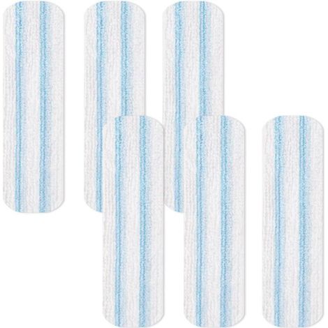 6 Pièces pour Vileda H2PrO Serpillère Balai à Plat Recharge Kit, Serpillères de Rechange pour O-Cedar H2prO, Lavable en Machine, Réutilisable, Facile à Installer, pour Tous Sols Durs