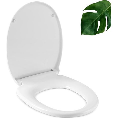 WC-Sitz – Mit Absenkautomatik, antibakteriell, weiß, komfortabel (1/5)