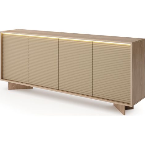 Cassettiera, bolivar naturale, 203,9 x 84,4 x 40 cm