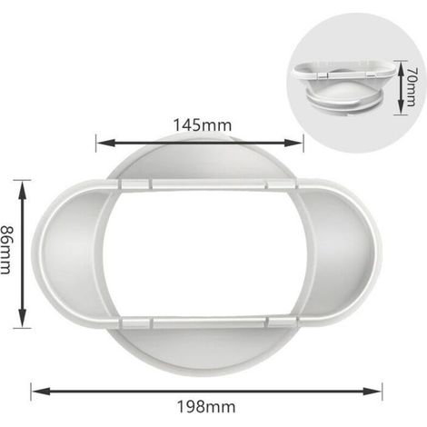 Interface de buse plate de tuyau d'échappement de chaleur de climatiseur Mobile 130/150mm accessoires généraux (1/4)